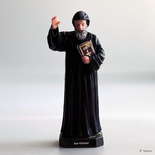 Estatua de Resina San Charbel 8 pulgadas miniatura 3