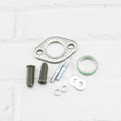 Laroal 1 Set Auspuff Stehbolzen Mutter Scheibe Dichtung Kit Auspuff Dichtung Für Abgas System Kompatibel Mit Für Roller Moped Quad Motor