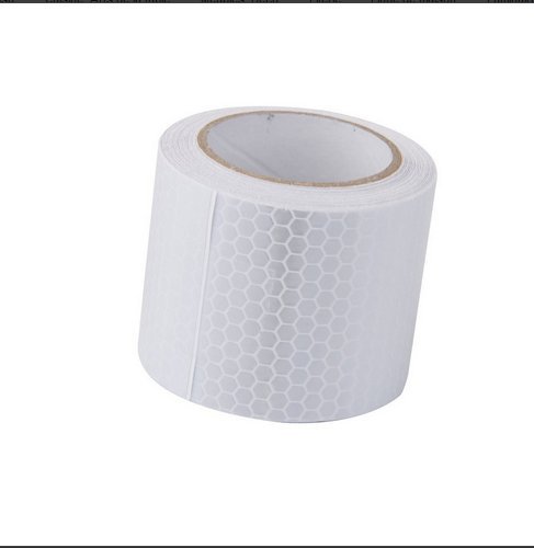 lyuboov 3 mx5 cm reflectante cinta autoadhesiva noche reflector cintas de tiras de advertencia (color blanco)