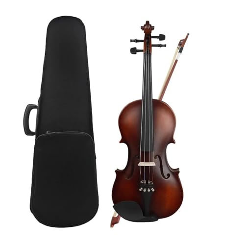 Violon en bois massif 4/4 complet avec etui archet pour debutant
