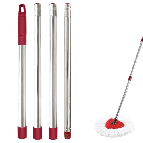 Mop Handle for Ocedar Mop Handle for O Cedar Spin Mop Replacement Handle for O Cedar 4 Section 30 to 58 Mops Handles for Cedar Spin Mops & H2pro Flat Mop