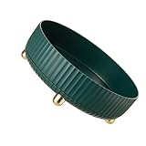 SEWACC Gewürzkarussell Drehbar für Küchenarbeitsplatte Grünes Kunststoff Gewürzregal mit...