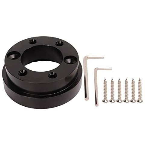Tbest 70mm Steering Wheel Adapter Plate,Aluminium Alloy Steering Wheel Hub Adapter Replacement For Logitech G25, G27, G29, G920 Cover