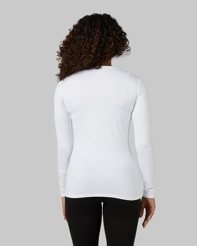 32 Degrees Heat Women's Lightweight Crew Baselayer Top | Form Fitting | Long Sleeve | 4-Way Stretch | Thermal3