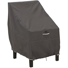 Classic Accessories Ravenna Water-Resistant 25.5 Inch High Back Patio Chair Cover, Outdoor Chair Covers