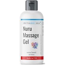 Nuru Massage Gel Body on Body Massage Gel All Natural Water Based Non-Staining Non-Oily Super Slippery for Sore Muscles, Dry Skin with Japanese Nori Seaweed Made in USA