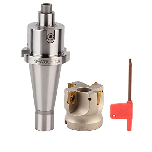 Fresa de extremo indexable NT40-FMB22 Porta mandril de boquilla BAP400R-50-22-4T Fresa de alta precisión APMT1604 Plaquitas de carburo para fresadoras(#1)