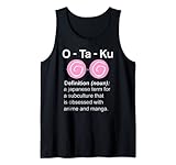 Otaku Definition Anime Japonés Regalo Camiseta sin Mangas