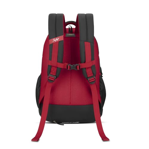 Image of Skybags Kenshi 34L Casual Backpack for Boys & Girls with 3 Compartments & Adjustable Shoulder Strap | Quick Access Front Pocket | Rain Cover | Perfect for School & Travel - Unisex