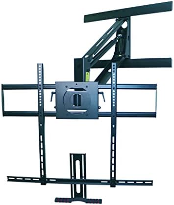 Alturas Fireplace TV Mount | AM300 Above Fireplace Pull Down Mantel TV Wall Mount Bracket with Gas Pistons | Fits 55-75 Inches Up to 80 LBS
