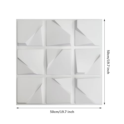 Panneaux muraux 3D amovibles blancs, la solution pour masquer les défauts du salon