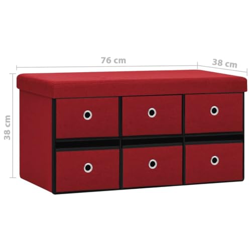 Coffre de rangement compact bordeaux pour optimiser une entrée encombrée
