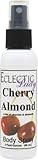 Eclectic Lady Cherry Almond Body Spray, 2 ounces, Body Mist for Women with Clean, Light & Gentle Fragrance, Cologne with Soft, Subtle Aroma For Daily Use