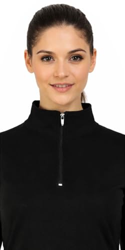 Image of Women's Cotton Regular Fit Tshirt Full Sleeve Zipper