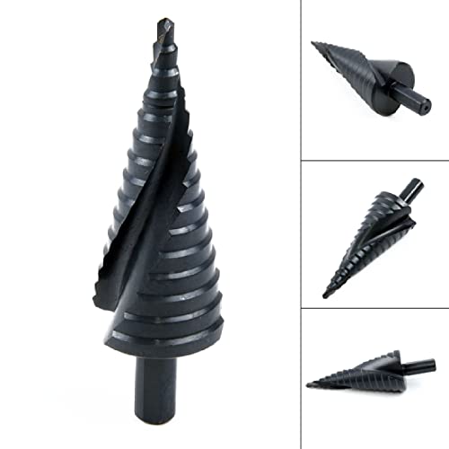 Broca escalonada de acero HSS 4-32 mm con vástago triangular miniatura 6