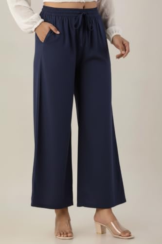 Image of Moirai Super Soft Viscose Rayon Palazzo Pants for Women Relaxed & Regular Fit Solid Palazzo for Women & Girls Casual Ethnic Wear