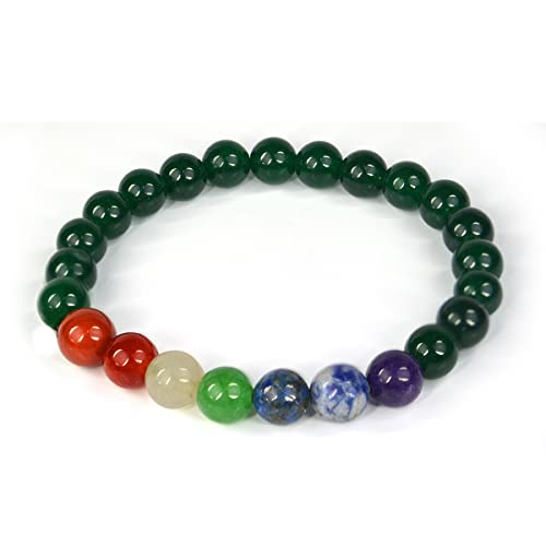 Image of Reiki Crystal Products Certified Natural Crystal Stone 8 mm Round Beads Bracelet for Men and Women | Reiki Charged Gemstone Bracelets | Multiple Stone Variants Available