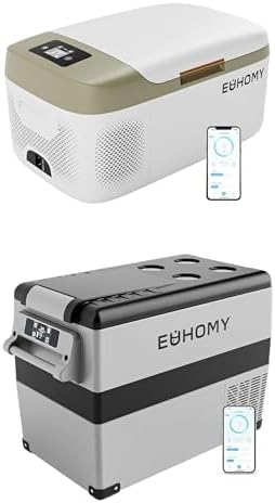 EUHOMY 12 Volt 16QT & 48QT Refrigerators, Freezers, Coolers for Car, RV, Camping, Travel, Fishing, Outdoor Use