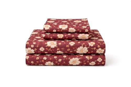 Image of AAZEEM Microfibre Double Bedsheet 100% Microfibre Full Size Sheets Set, Soft & Comfy Thick Full Fitted Bed Sheets Set, Machine wash | Brown |Bedsheet Size -90 X 100 Inches Pillow 17 X 27 Inches |