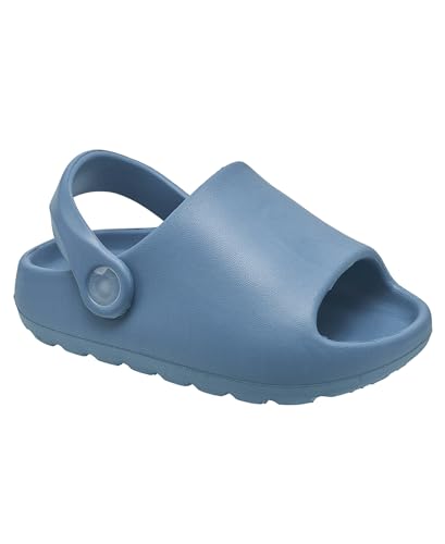 Aeropostale Toddler Youth Slide Sandals – Lightweight, Slip-On Shoes with Back Strap – Soft, Cushioned Sole for Boys & Girls