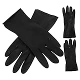 Vaguelly 2組ヘアカラー用手袋 用手袋 サロン用 耐久性のある 再利用可能な ヘアダイ パーマ 施術用 手洗い可能 家と業務用