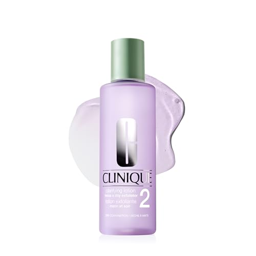Clinique Clarifying Lotion 2 | Gentle Exfoliator For Dry Combination Skin Types | Face Toner With Witch Hazel | Step 2 in 3-Step Skin Care Routine, 13.5 Fl Oz
