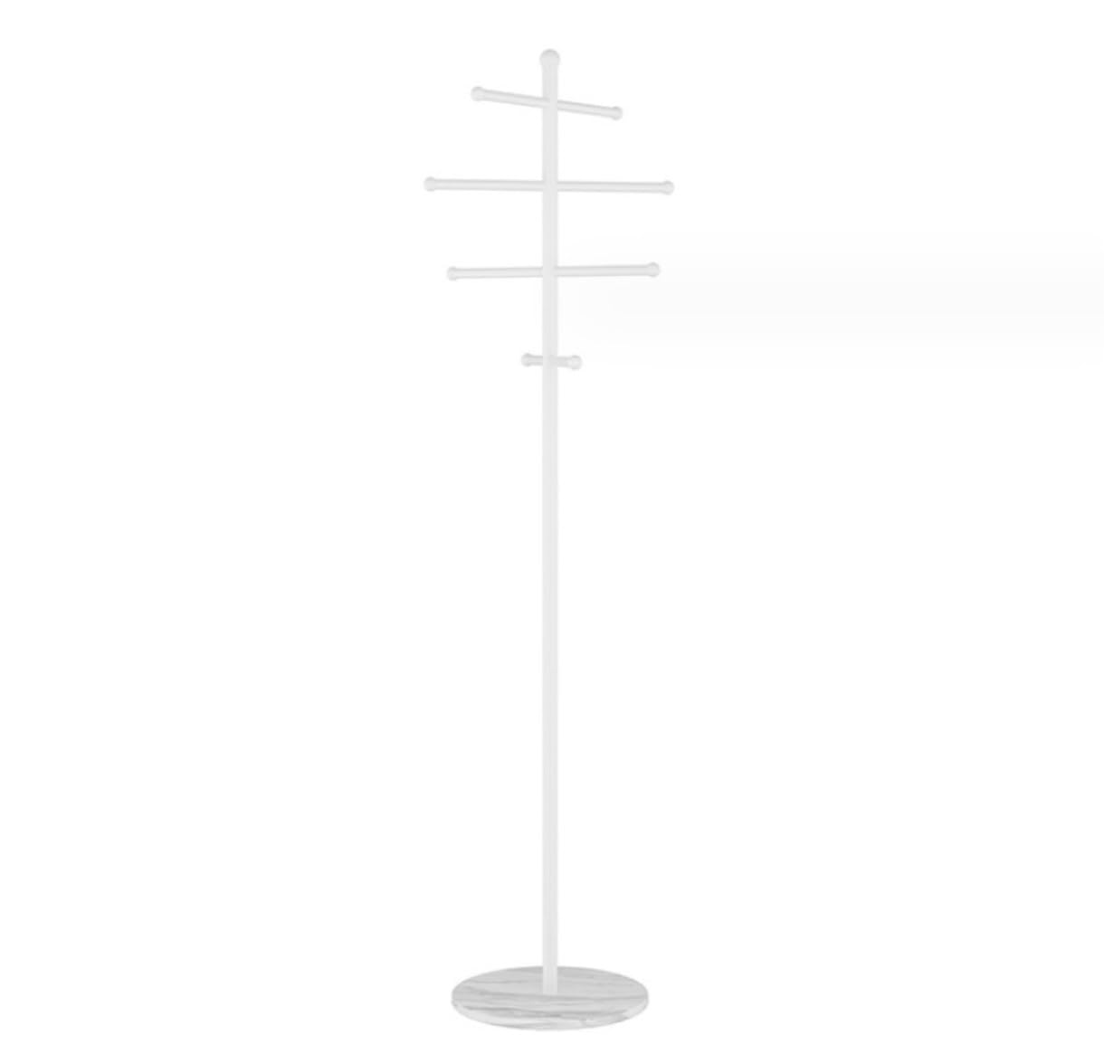 Piantana Portasciugamani Portasciugamani da Terra Portasciugamani Da Terra In Ferro Con Base In Marmo Portasciugamani Da Bagno Portasciugamani Autoportante (Color : White, Size : 32 * 150cm)