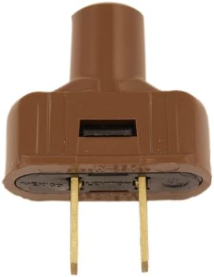 Leviton 48643 15 Amp, 125 Volt Non grounding plug, Brown