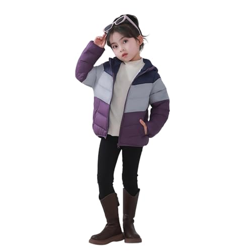Doudoune fille extérieure matelassée douce et chaude violette
