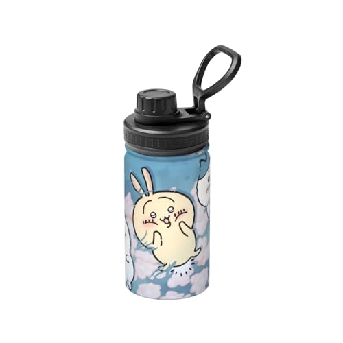 ステンレスカップ ちいかわ コーヒーカップ 車用タンブラー 大容量 蓋付き 保冷 保温 断熱 水筒 マグボトル 車載 持ち運びやすい かわいい キャラクター オフィス 家庭用 プレゼント 350ml