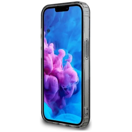 Coque iPhone 16e Guess Fleurs Pailletées Métal Logo Triangle avec MagSafe - 5