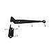 Renovators Supply Manufacturing Black Offset Strap Lift Off Pintle Hinge 11