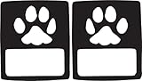 JeepTails Dog Paw Tail lamp Light Covers (Non-LED) Compatible with Jeep Wrangler JL Models (2018-Present)