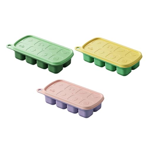 Cubeteras de plástico con tapa 3 piezas Toyvian miniatura 1