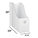 Dunwell White Magazine Box (6 Pack), Sturdy Cardboard File Folder Holder for Desk, Shelves, Office or Classroom, Ships Flat, Assembles in Seconds, Includes Labels