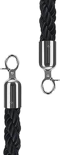 Cuerda de barrera de estacionamiento de alta visibilidad, paquete de 2 cables de soporte de 150 cm para conos de carretera y colores brillantes (azul, rojo, verde, amarillo, negro), ideal para control