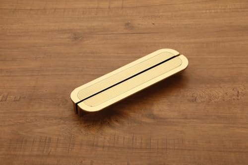 Image of HARMONUS Fancy Aluminium Kitchen Cabinet Handle 24 Inch Long Pull Handle for Wardrobes, Door Handle, Drawer Handle, PVD Gold Finish Aluminium Alloy (1 Set-1 Pair Left & Right) HCPVDGSAC-60-24INCH