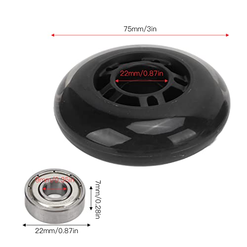 2pcs Rodas De Skate Baixo Ruído 608 Rolamento Patins Rodas De Substituição De Patinação Em Linha