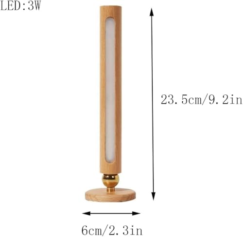 Aplique de pared giratorio 360 recargable con linterna LED tactil 6