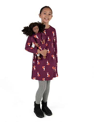 Leveret Matching Girls & Doll Cotton Dress Fox 10 Year