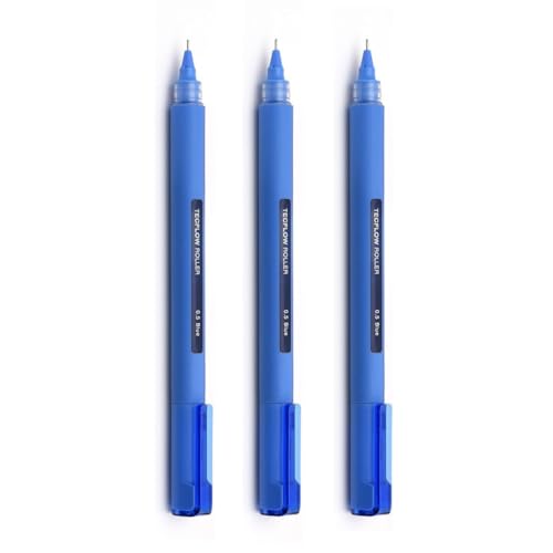 Image of Kaco Tecflow Roller Pen- Pack of 3 (Blue)