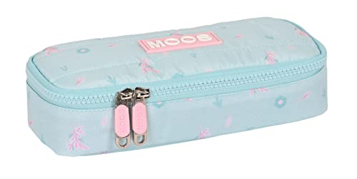 MOOS - Portatodo Infantil, Estuche Infantil, Estuche Niño, Ideal para Niños en Edad Escolar, Cómodo y Versátil, Calidad y Resistencia, 22x8x5 cm, Color Azul Turquesa