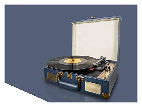 UQTE Lecteurs DVD Turntable Rétro Haut-Parleur Bluetooth Haut-parleurs stéréo Soutien 1pc Portable Bleu Lire Les disques… - Les Beatles, Paul McCartney, John Lennon, RIngo Starr, George Harrison UQTE Lecteurs DVD Turntable Rétro Haut-Parleur Bluetooth Haut-parleurs stéréo Soutien 1pc Portable Bleu Lire Les disques… – Image 5