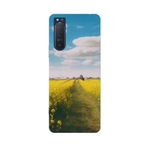 Xperia 1 VII �p �P�[�X SO-51F SOG15 �Ή� �p �n�[�h�P�[�X �X�}�z�P�[�X ���^ �y�� �؂̉Ԕ� 033644