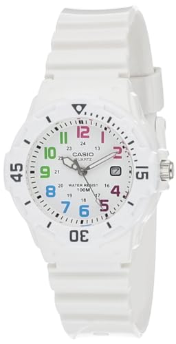 Casio LRW200H-7B Women's Diver Series Sports White Dial White Strap Date Watch