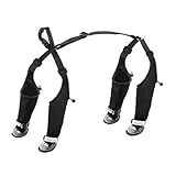 Zasdvn Botas De Nieve con Tirantes para Perros - Botines Ajustables Y Antideslizantes para Mascotas con Polainas - Zapatos para Perros con Tirantes para el Invierno,para Senderismo Exterior Invierno