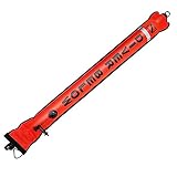 fedsjuihyg Bojen Tauchen Oberfläche Marker Aufblasbare Tauchen für Sicherheit Tauchen Schnorcheln orange 120cm Tauchausrüstung