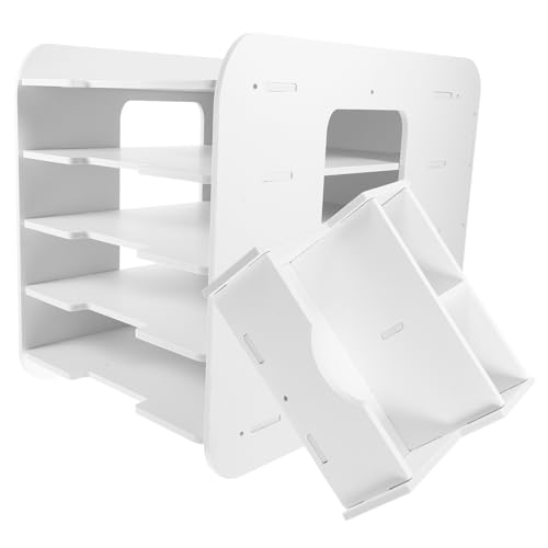 Rangement empilable de bureau pour lettres et dossiers A4