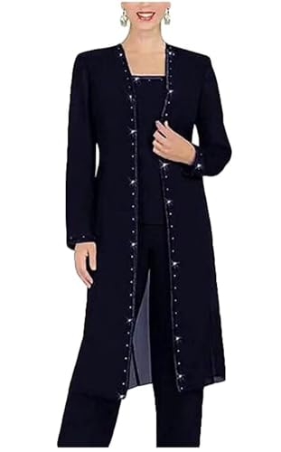 3 Pcs Mother of The Bride Pants Suits for Wedding Long Formal Pant Suits for Women Dressy Wedding2