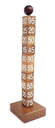 Logica Spiele Art. Mathematischer Turm - Denkspiel aus Holz - Schwierigkeit 5/6 Unglaublich - Knobelspiel - Geduldspiel - Euklid Serie Cover